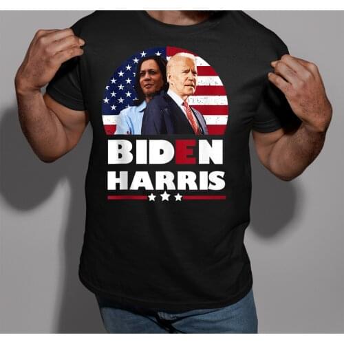 2020 Men Cool Tee Shirt Biden Harris 2020 VP Kamala Tank Top President Funny Gift Black T-Shirt T Shirt Summer T-Shirt