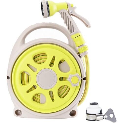 New Garden Water Gun Mini Car Set Garden Watering and Car Washing 12M 16M Retractable Hose Garden Sprinkler 7 Patterns Water Gun