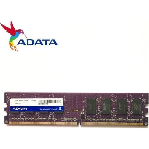 AData 2GB 2G 800MHz 667MHz 2RX8 PC2-6400U PC2 5300U DDR2 PC RAM 800 667 6400 5300 2G 240-Pin U-DIMM Desktop Memory