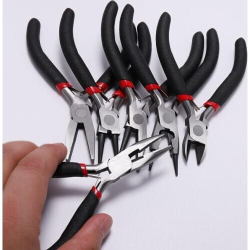 New Ferronickel Carbon-Hardened Steel Round Nose End Cutting Jewelry Pliers Tools DIY Equipment Pliers Fit Handcraft Beadwork