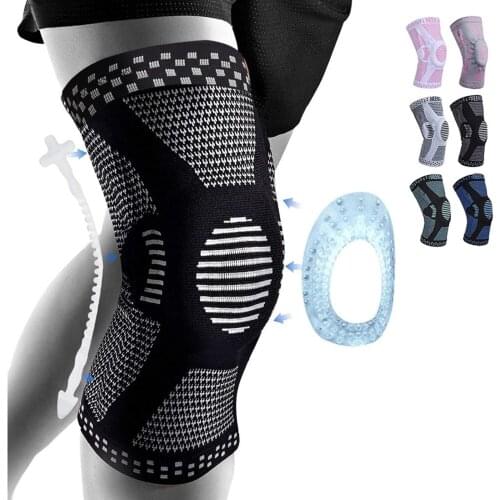 Professional Knee Brace Knee Compression Sleeve Support Knee Pads for Running Medical Patella Protector for Fitness Sport