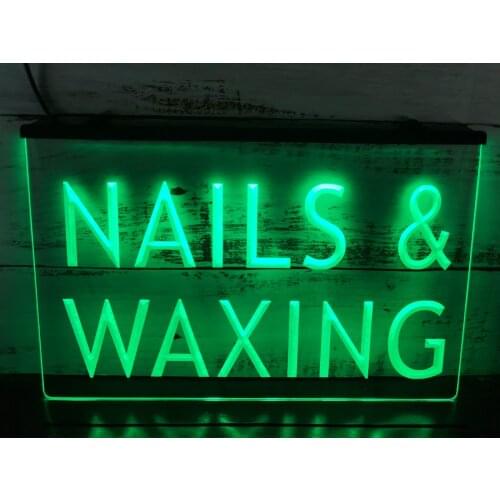 I358 Nails & Waxing Beauty Salon Saloon Led Neon Light Sign