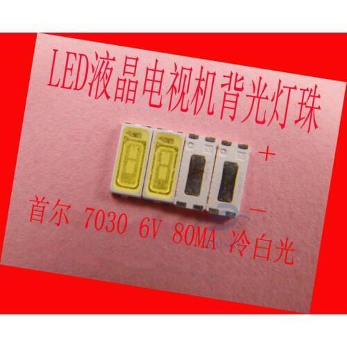 50PCS SEOUL LED Backlight 1W 7030 6V Cool white 90-100LM LCD Backlight for TV TV Application STWBX2S0E