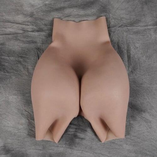 Big Bubble Butt Short Silicone Realistic Vagina Panties Butt Lifting Artificial Sex Shemale Cross-dressing Cat Pants Transgen
