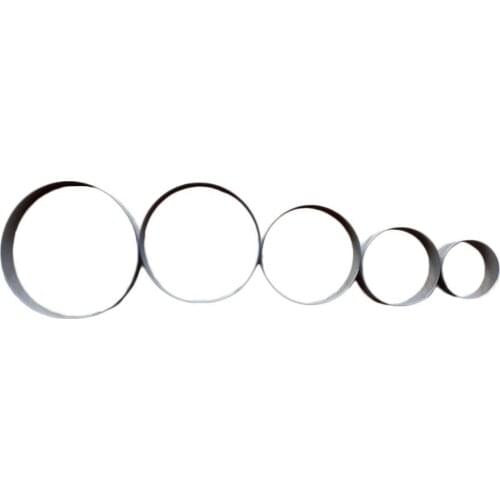 Baked Round Five-piece/set Cookie Cake Mould Food Grade Tools Steel Combination Cake Diy Decorating Baking W5O1