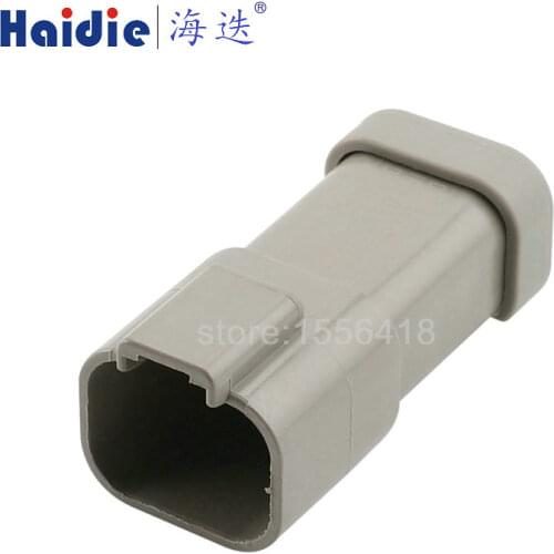 Free shipping 2sets auto 4pin plastic electric plug waterproof wiring harness cable connector DT04-4P-C017