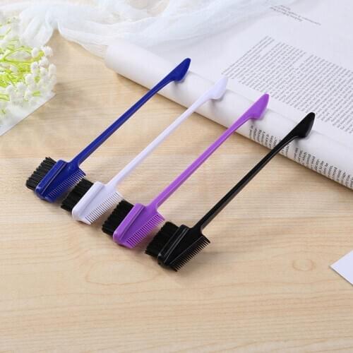 1PC Double Sided Hair Edge Comb Women Men Beauty Hair Styling Brush Salon Hairdressing Tools Temples Hair Brush Combs