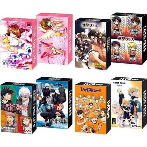 30PCS Anime Haikyuu!! Tokyo Revengers Postcard Japanese My Hero Academia LOMO Card Photo Card For Fans Gift Collection