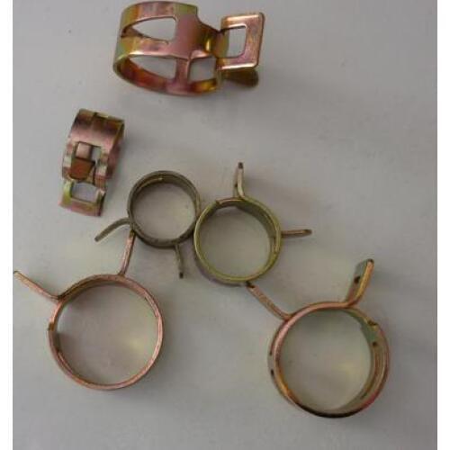 Free Shipping 17mm 18mm 19mm 20mm Spring steel strip buckle clamp hand pipe hoop buckle tubing clamp Cable Clip water pipe clamp