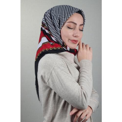 BONJELA PATTERNED COTON SCARF-DESEN-66-RENK-06