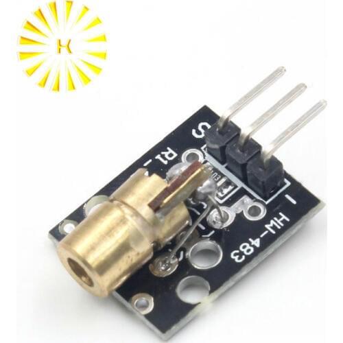 KY-008 650nm Laser sensor Module 6mm 5V 5mW Red Laser Dot Diode Copper Head Connector