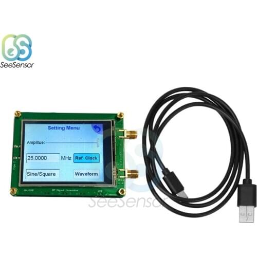 35-4400M ADF4351 ADF4350 RF Signal Source Signal Generator Wave / Point Frequency Press Sn LCD Display Control with USB Cable