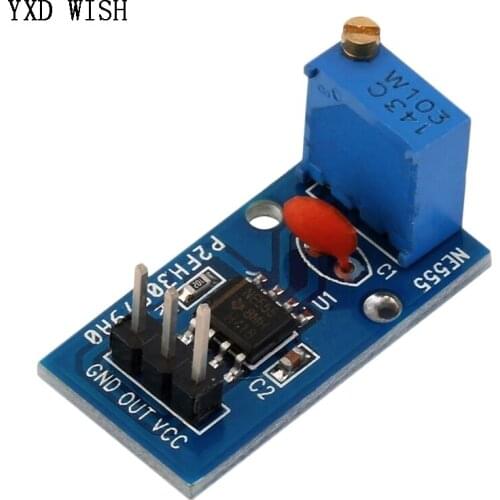 5pcs NE555 Signal Generator Pulse Frequency Duty Cycle Adjustable Module Square Wave 5V-12V NE555 Frequency Pulse Generator Diy