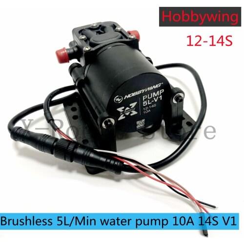 Hobby-wing 5L Brushless Water Pump Combo Pump 10A 12S 14S V1 Sprayer Diaphragm Pump for Agriculture Drone UAV