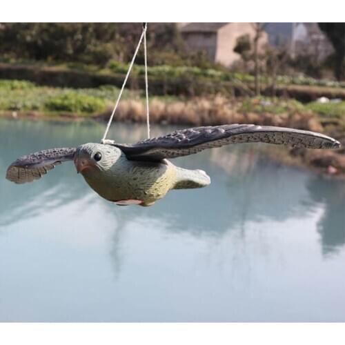 Garden Decoration Artificial Fake Bird Decoy Flying Hawk Hunting Decoy Bait 667A