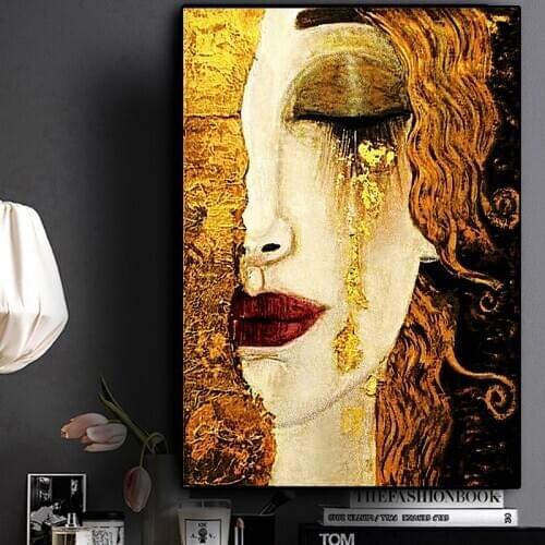 Classic Artist Gustav Klimt Tear Abstract Diamond Painting Rhinestone 5D DIY Diamond Embroidery,Cross Stitch,diamond Mosaic art