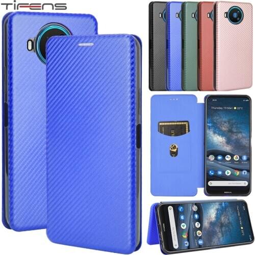 Leather Flip Case For Nokia 5.4 8.3 5.3 2.3 1.3 2.4 3.4 6.2 7.2 C3 C2 C1 Strong Magnetic Card Slot Stand Holder Phone Bags Cover