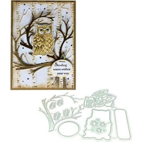 Owl Metal Cutting Dies and Stamps for DIY Scrapbooking Photo Album Die Cut Embossing Paper Card Dies Cut New Arrival 2021