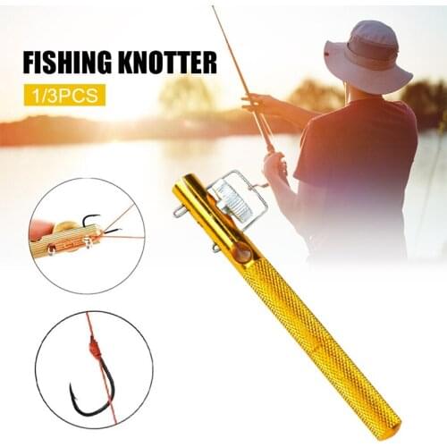 Metal Fast Fishing Knot Tying Hooks Tool Portable Durable Not Easy To Rust Easy To Install Fishing Tools Herramientas de pesca