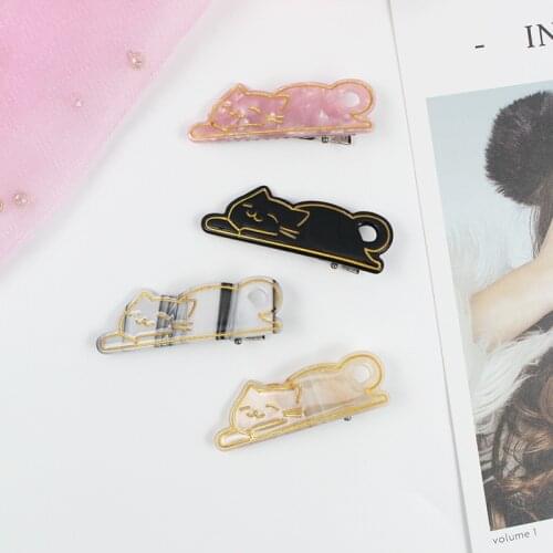 Cute lovely cat hairpins hairclips hairgrips barrettes hair clips grips headwear hair accessories for woman girl