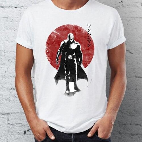 Fashion Men short sleeve t-shirt One Punch Man Under the Sun Artsy t shirt cool tees tops harajuku streetwear