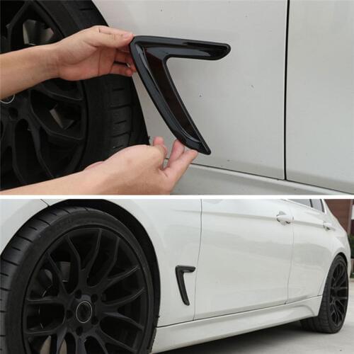 Front Door Side Wing Air Vent Outlet Cover Trim Sticker Fit for BMW 3 Series F30 F35 2013-2017 Car Exterior Decoration Styling