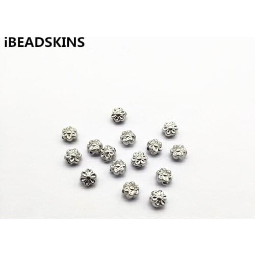 New arrival! 7x5mm Rhodium color 1000pcs CCB Flower Shape beads for Earrings parts,hand Made Earrings Findings Jewelry DIY