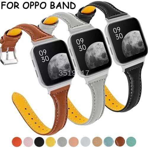 NEW Fashion Leather Strap For Oppo Watch 46mm Replacement Watch Band Bracelet Belt for Oppo Watch 41mm Smart Watch Wristband