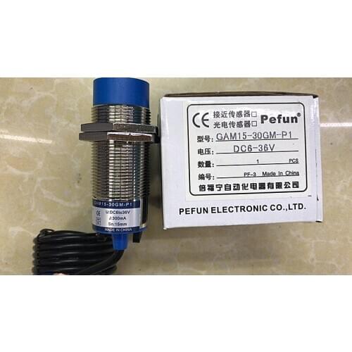 Genuine "Beifuning pefun" induction switch, proximity switch GAM15GM-P1, PNP, normally open