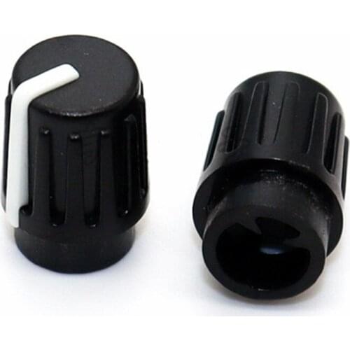 10 Pieces Plastic Half Shaft Knob Diameter 10mm Height 14mm Potentiometer Encoder Knob 180 Degree D-Shaped Inner Hole 6mm