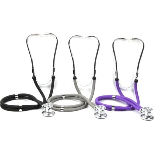 Portable Multifunctional Doctor Stethoscope Adjustable Ear HookMedical Stethoscope Dual Headed Multifunctional Stethoscope