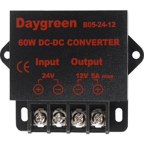 Car LED Step Down DC Converter Voltage Regulator Reducer Car 24V to 12V 5A DC Converter Regulator Power Buck Module