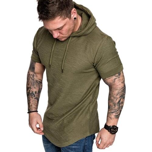 QNPQYX Men's T-shirts With A Hood
