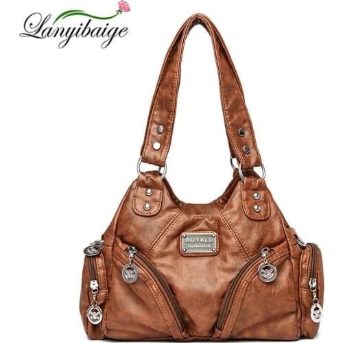 Luxury Designer Bags High Quality Designer Ladies Handbag Large Capacity Multi-Zip Solid Color Ladies Handbags Shoulder Bags
