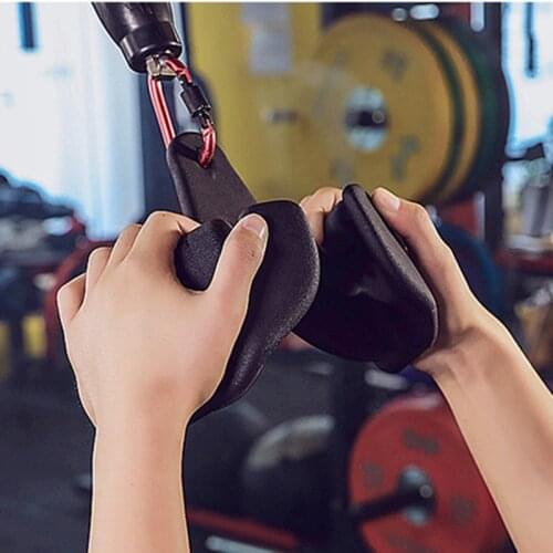 Fitness Lat Pull Down Bar Pulley Cable Machine Attachments for Home Gym Biceps Triceps Back Muscle Blaster Rowing Workout Handle