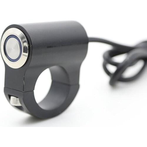 Motorcycle Handlebar Led Indicator Light Switch 22mm 7/8 inch Adjustable Mount Waterproof Button Switch