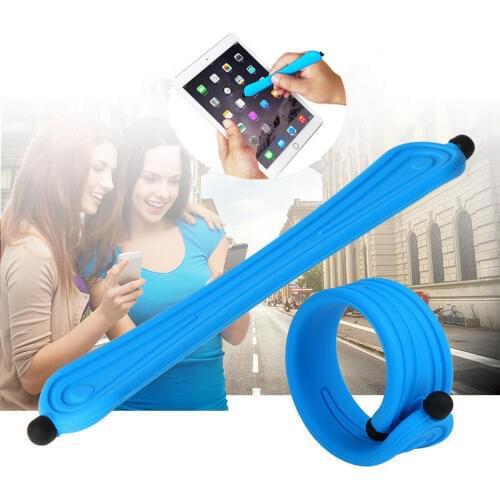 Waterproof Universal Capacitive Screen Touch Pen for Smart Cell Phone Tablets Pens silicon band wrist strap for iphones Samsung