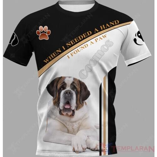 St Bernard 3D Printed t shirts women for men Summer Casual Tees Short Sleeve T-shirts Funny Short Sleeve Drop Shipping