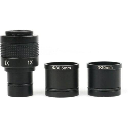 1X Microscope C-mount Adapter for CMOS CCD Camera Digital Eyepiece Relay Lens