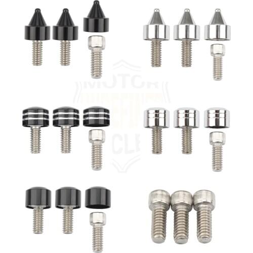 Motorcycle Windscreen Windshield Trim Torx Screw Bolts Caps Fantastic Replacement For Harley 1996-2010 2012 2013 3pcs