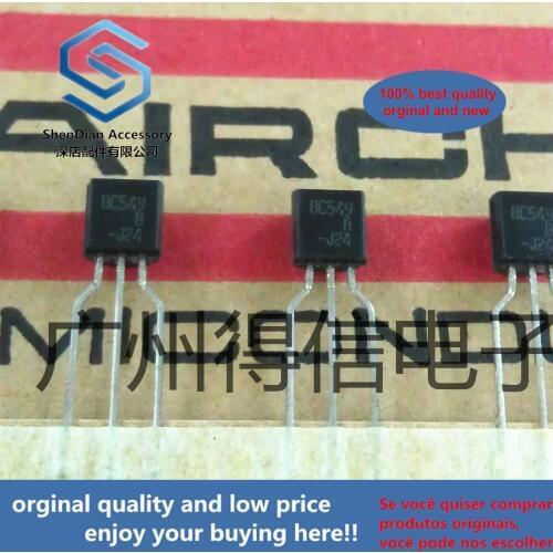 30pcs 100% orginal new BC549B BC549 NPN Silicon Transistors TO-92 real photo