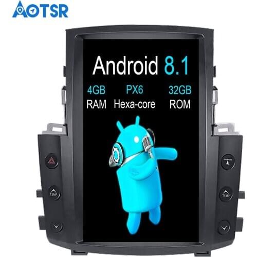 Aotsr Android 8.1 Tesla Vertical screen Car DVD Player GPS Navigation Radio for Lexus LX570 2007-2015 multimedia recorder WiFi