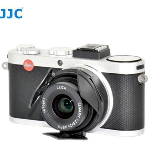 JJC Auto Lens Cap for LEICA X1/X2 Black Silver Self-Retaining Automatic Open Close Protector