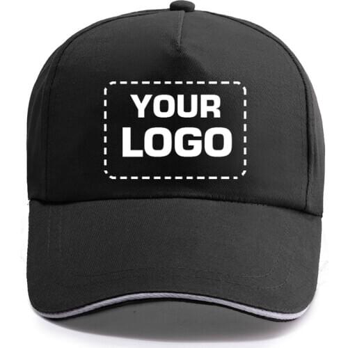 YOUR LOGO personalized customized DIY Printed Cotton Trucker Caps Baseball Cap Men Women Unisex Fashion Snapback Hip Hop Hats