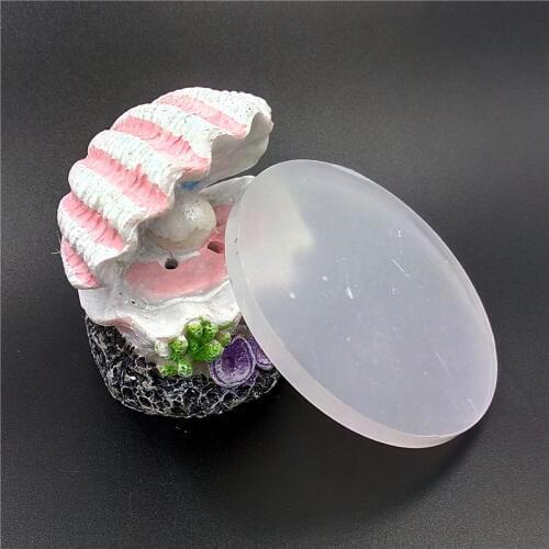 Clay Sculpture Acrylic Round Transparent Bases fit for Clay Tool 70mm