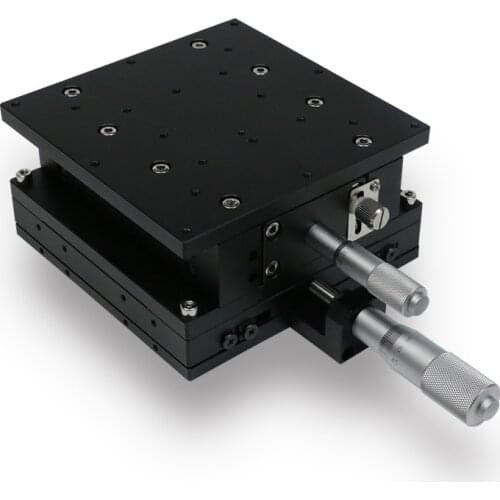 XZ axis 125 horizontal lifting LE125-C-2 fine adjustment platform Cross rail displacement Manual moving slide load: 147N (15kgf)