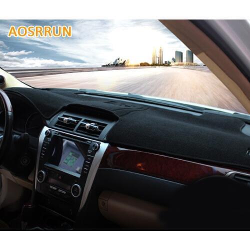 Car Dashboard Cover Avoid Light Pad Instrument Platform Dash Board Cover For Toyota camry 2012-2015 7Gen Car Accessories
