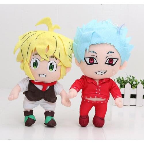Cartoon Seven Deadly Sins Nanatsu No Taizai Foxs Sin Of Greed Ban Meliodas Hawk pig Plush Toys Plush Stuffed