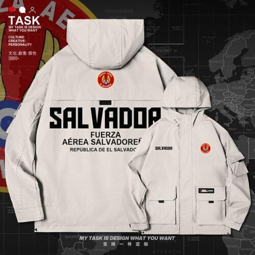 El Salvador Salvadoran SLV men jacket hooded air force logo army fan coat new nation fashion long sleeve mens autumn clothes