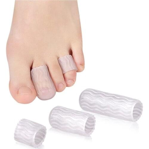 20Pair Orthopedic Finger Toe Tubes Soft Silicone Cap Prevent Anti-Wear Blisters Foot Cover Care Tool Protector Sports Hot Sale